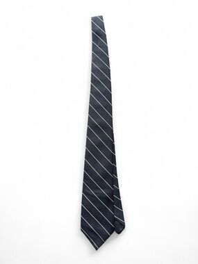 ✨Black with white diagonal stripes tie✨